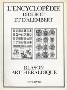 L’ENCYCLOPEDIE DIDEROT ET D’ALEMBERT　BLASON ART HERALDIQUE［image1］