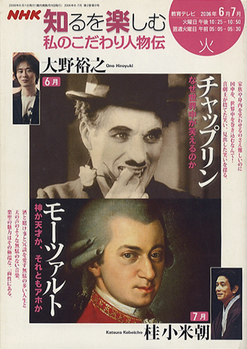 NHK知るを楽しむ 私のこだわり人物伝　チャップリン～なぜ世界中が笑えるのか／モーツァルト～神か天才か、それともアホか