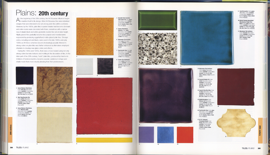 The Style Sourcebook　The Definitive Illustrated Directory of Fabrics Paints Wallpaper Tiles Flooring［image5］