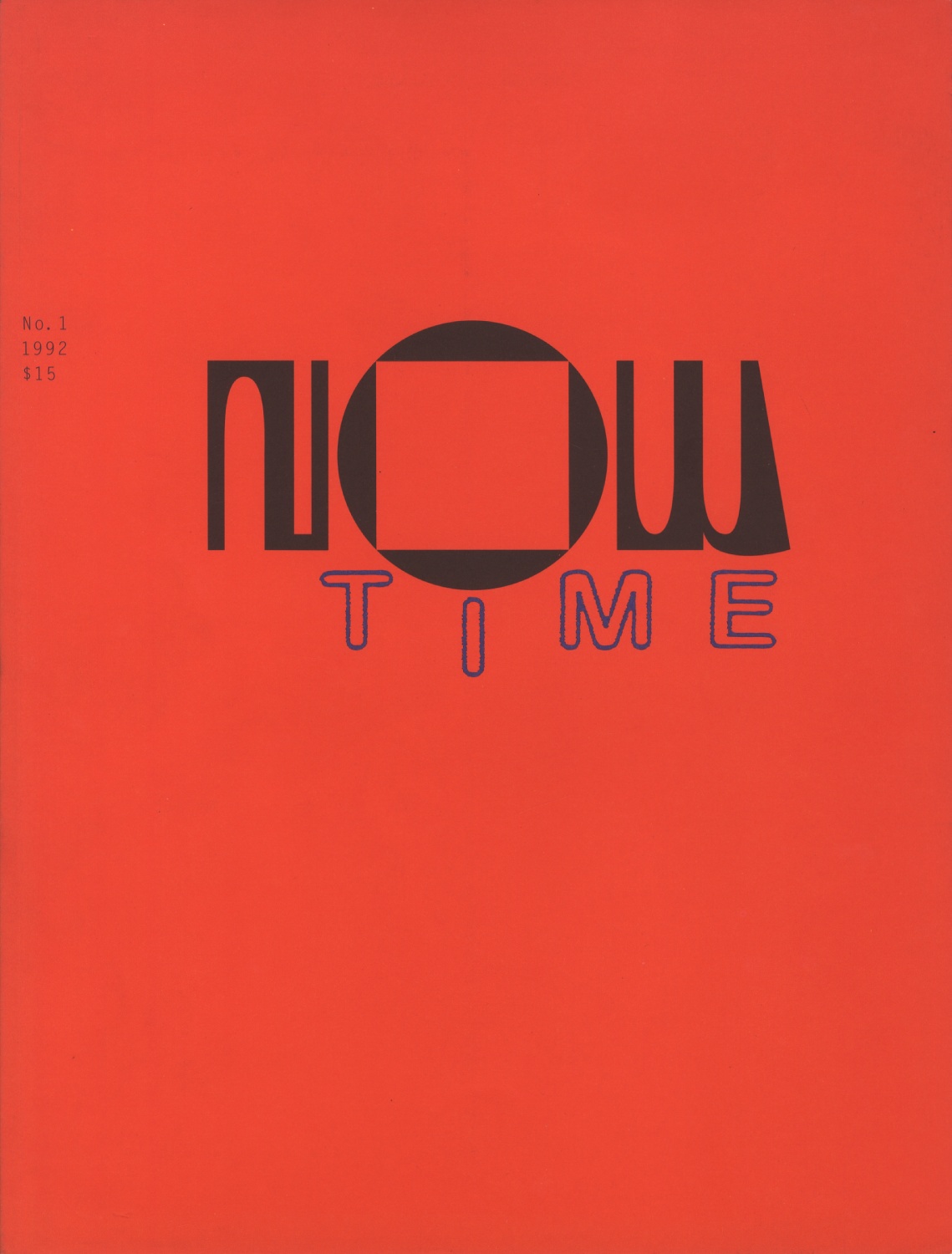 NOW TIME　No.1 / 1992