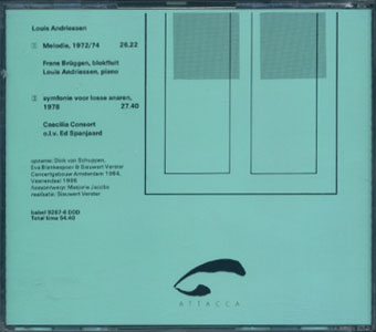 Louis Andriessen: Melodie / Symphonie voor lasse snaren［image2］